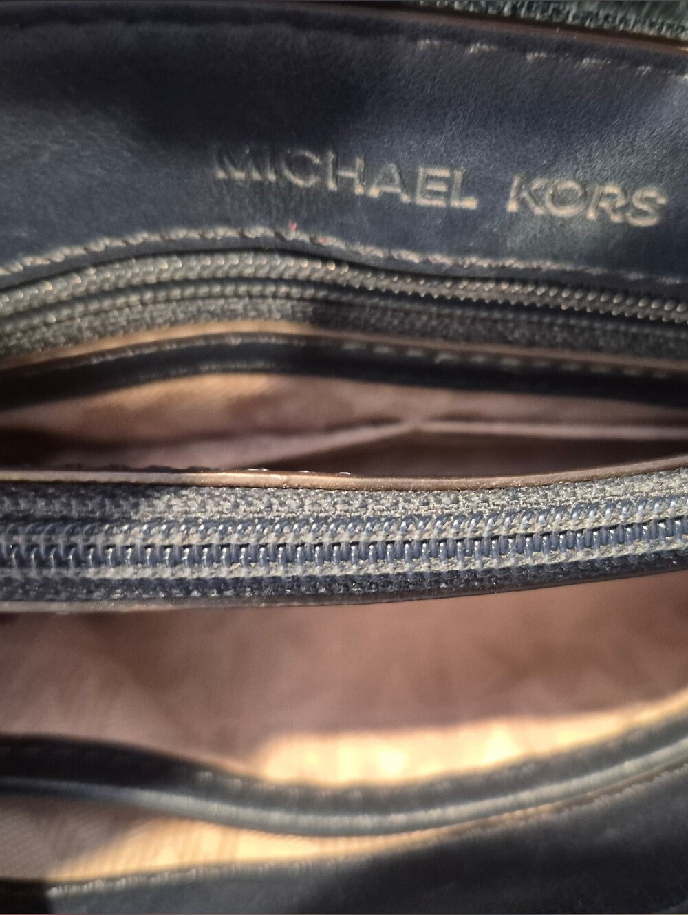 Michael Kors Sloan Frayed Denim Shoulder Bag - Picture 6 of 11